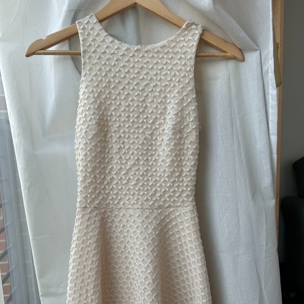 Francesca's White Cream Dress